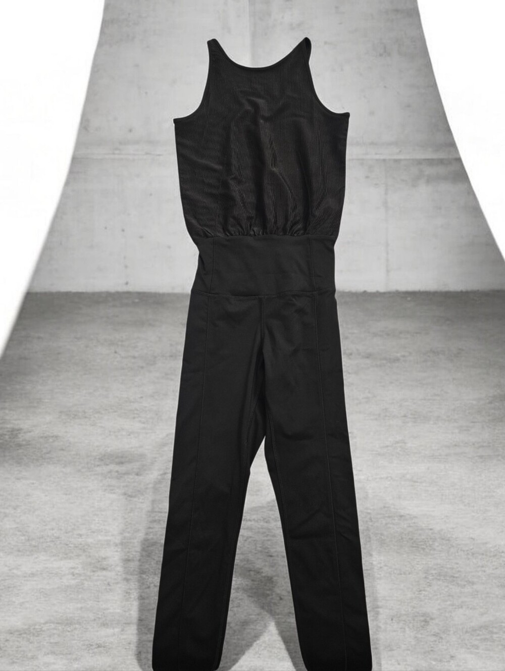 Brittany Humble Stretch Black Sleeveless Jumpsuit